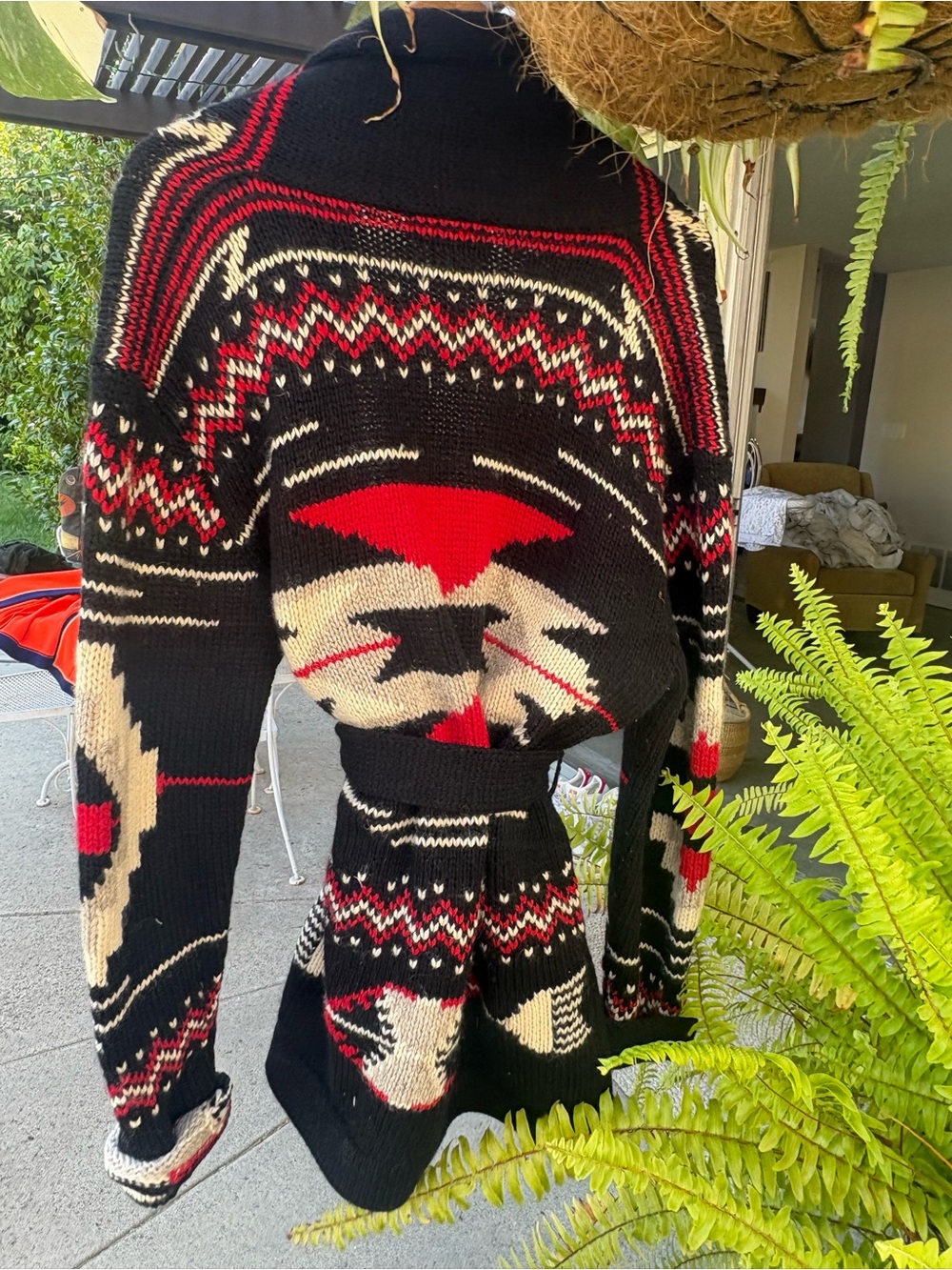Vintage Ralph Lauren Native American Native Indian Aztec sweater coat - Picture 12 of 16